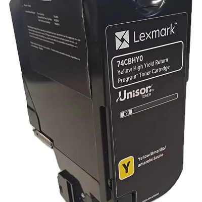 Toner Lexmark Cs725, Cx725 - 12k | Linha Impacta Premium Color Amarelo 74cbhy0, 74c4hy0