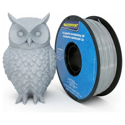 Filamento De Impressora 3d Abs Cinza 1.75mm 1kg Resistente Ao Calor Rigidez Durabilidade Masterprint Filamento 3d