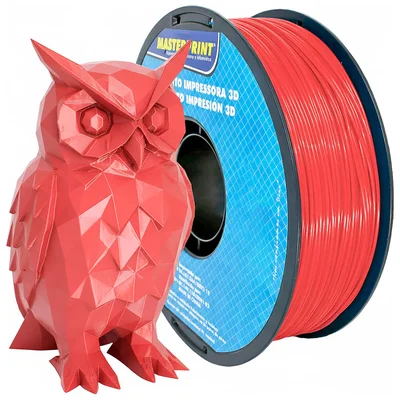 Filamento Abs Premium Masterprint 1kg Alta Resistência Durabilidade E Acabamento Para Impressões 3d Vermelho