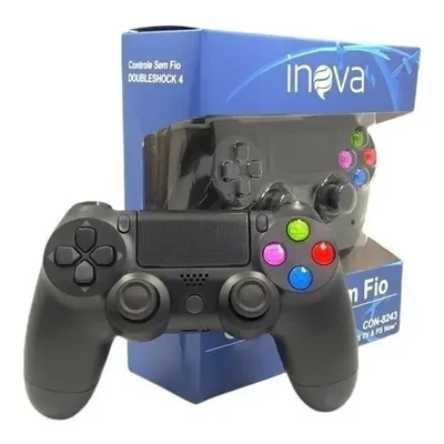 Controle Joystick Sem Fio Inova Con-8243 Preto