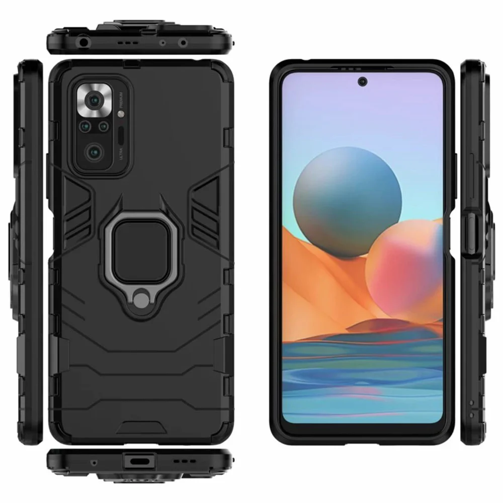 Imagem 4 de 5 do produto Capa Militar P/ Redmi Note 10 Pro Max - Capinha Case Protetora Anti Impacto Queda Armadura Resistente