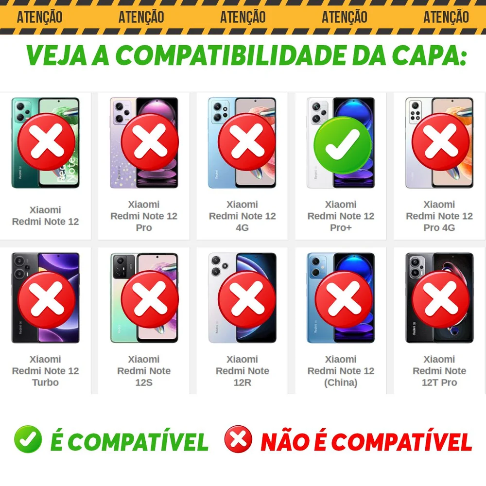 Imagem 3 de 5 do produto Capa Militar P/ Redmi Note 12 Pro Plus - Capinha Case Protetora Anti Impacto Queda Armadura Resistente