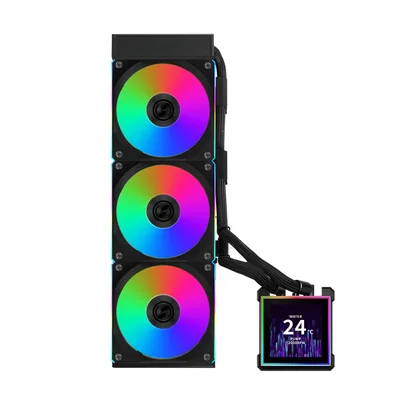 Water Cooler Lian Li Hydroshift Ii Lcd-s 360cl 360mm Amd/intel Com Display Preto Ghs2lcds36cb