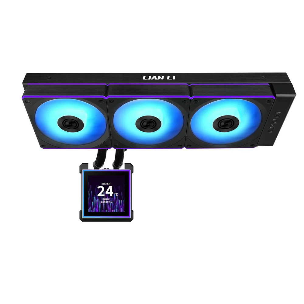 Imagem 2 de 5 do produto Water Cooler Lian Li Hydroshift Ii Lcd-s 360cl 360mm Amd/intel Com Display Preto Ghs2lcds36cb