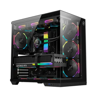 Gabinete Kalkan Skye RGB Sem Fan (klk00042) Preto — foto 2
