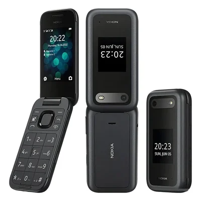 Celular  2660 Flip 4g Dual Chip  Tela Dupla   Botões Grandes Preto 4g Top
