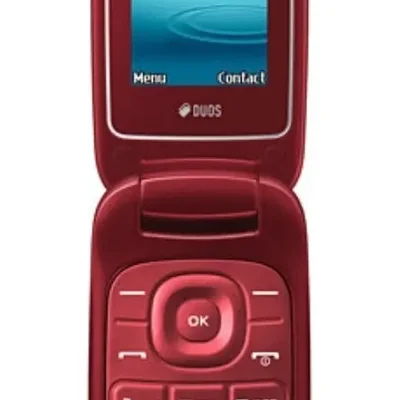 Celulare Simples Samsung Gt-1272 Flip Dual Sim Câmera Fm Idoso 2g 1272  Vermelho