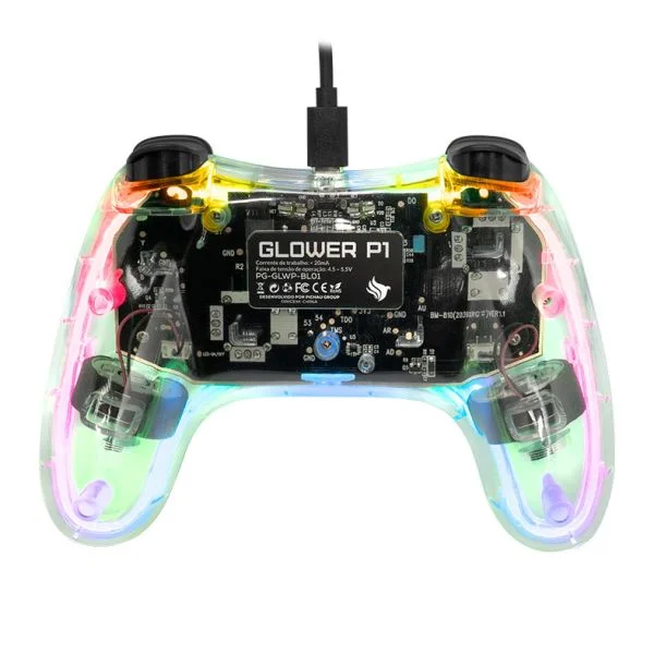 Controle Pichau Glower P1, PC/switch/ps3/android, Preto Controle Pichau Glower P1, PC/switch/ps3/android, Preto