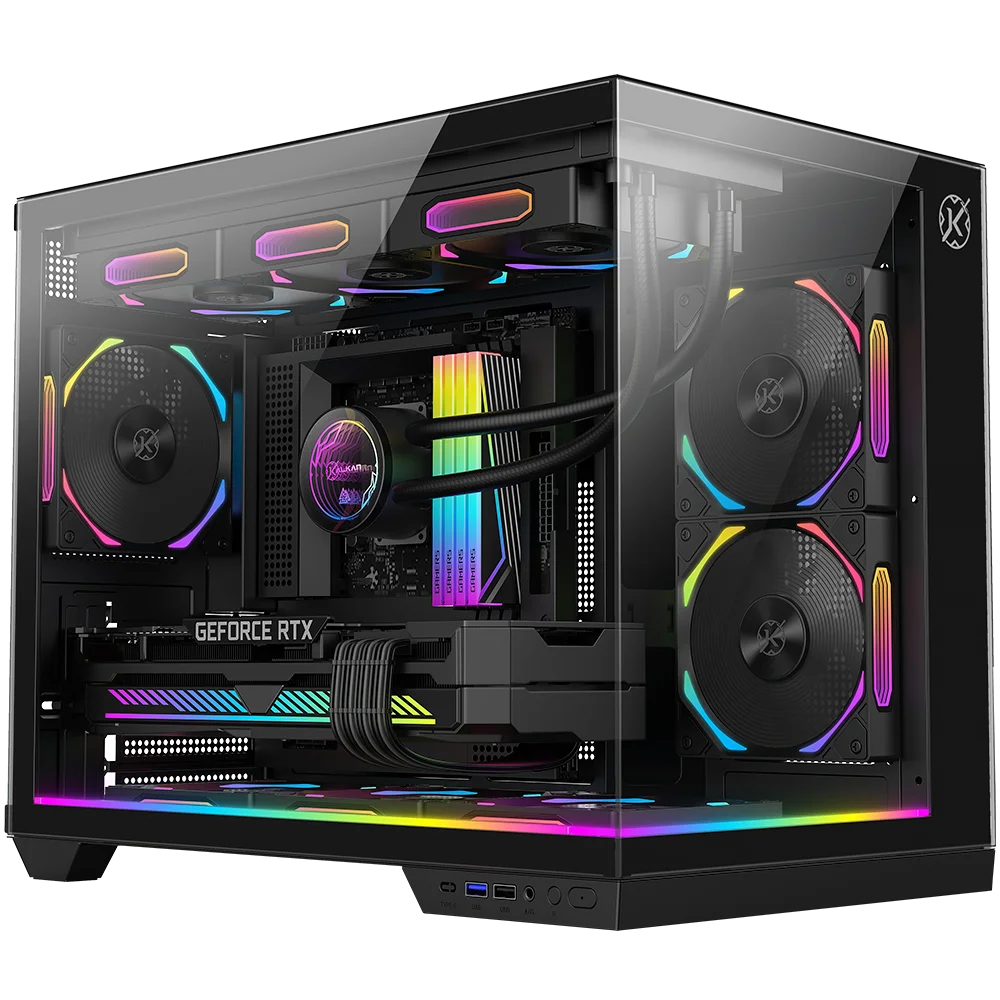 Gabinete Gamer Kalkan RGB Compacto M-atx