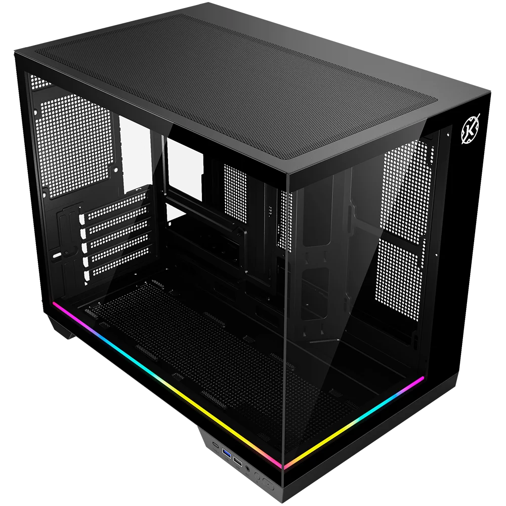 Imagem 3 de 5 do produto Gabinete Gamer Kalkan RGB Compacto M-atx