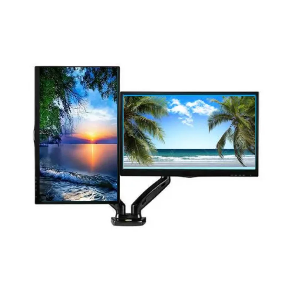 Imagem 2 de 5 do produto Suporte Dup.monitor C/mola A Gás Tela De 13 "-32" Máximo 8kg