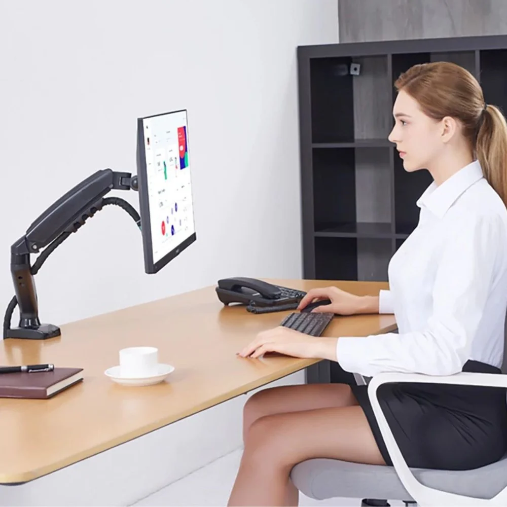 Imagem 2 de 5 do produto Suporte Monitor  Mola A Gás, Tela De 13 "-32", P. Máximo 8kg