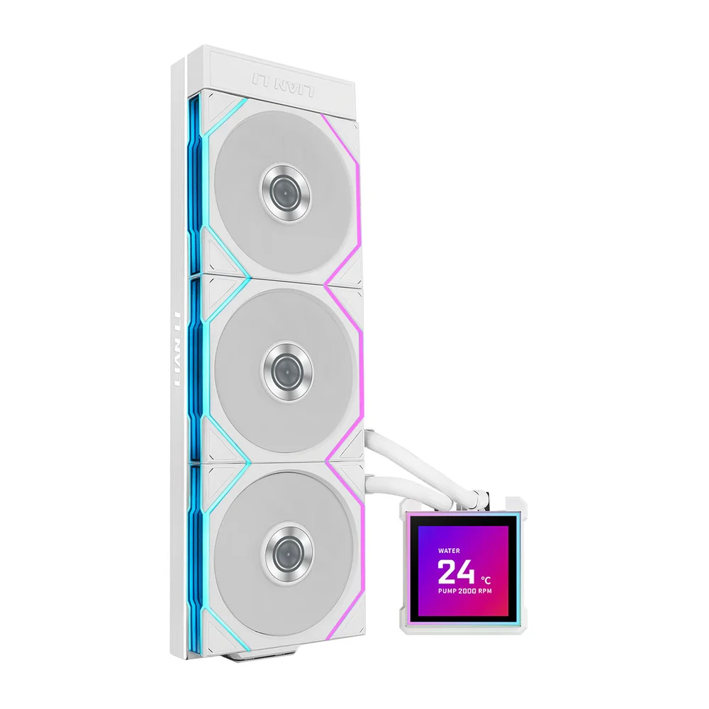 Imagem 3 de 5 do produto Water Cooler Lian Li Hydroshift Ii Lcd-s 360tl 360mm Amd/intel Com Display Branco Ghs2lcds36tw