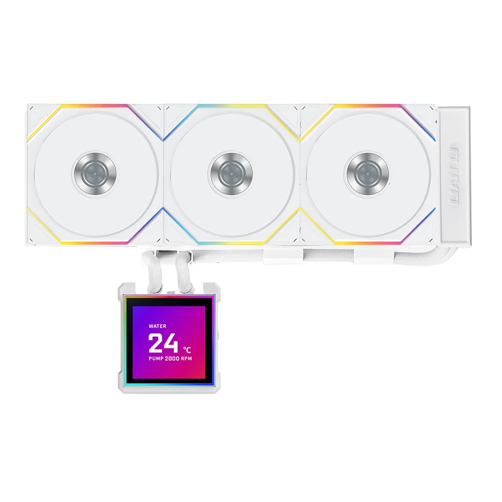 Imagem 4 de 5 do produto Water Cooler Lian Li Hydroshift Ii Lcd-s 360tl 360mm Amd/intel Com Display Branco Ghs2lcds36tw