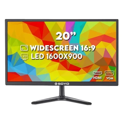 Monitor Soyo LED 20'' Widescreen Sm200-l03 Vga HDMI
