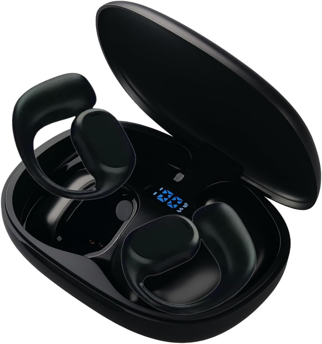 Fone De Ouvido Bluetooth 5.3 Esportivo Estéreo Ipx5 À Prova D’água – 45h De Bateria, Microfone Embutido, Design Ergonômico Para Corrida, Academia