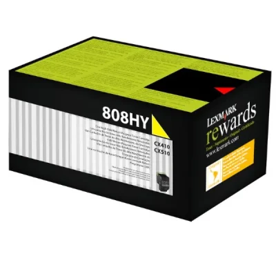 Toner Lexmark 808hy 80c8hy0 Amarelo | Lexmark Cx410de Cx510de