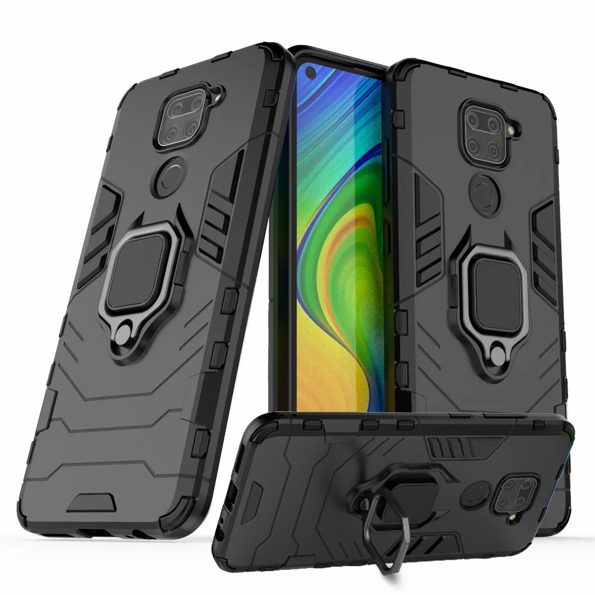 Capa Capinha Case Para Redmi Note 9 - Protetora Militar Resistente Anti Impacto Queda Armadura Reforçada Durável