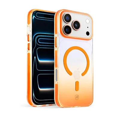Capa Para Iphone 17 Pro Max - Akroma Magsafe - Laranja - Gshield