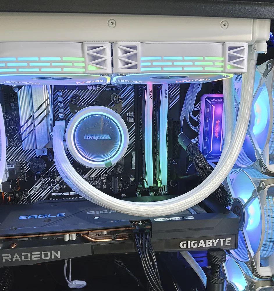 Walter Cooler ARGB Gamer Dual Fan Lovingcool Líquido 240mm Cor:branco 5