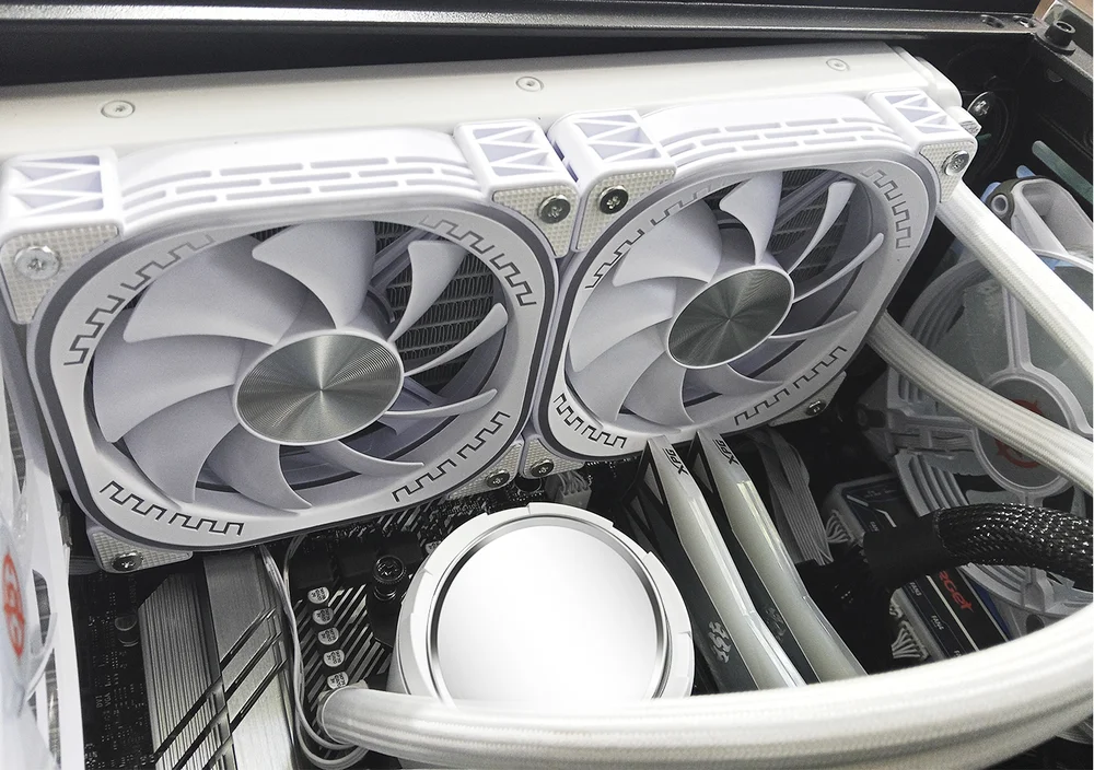 Walter Cooler ARGB Gamer Dual Fan Lovingcool Líquido 240mm Cor:branco 6