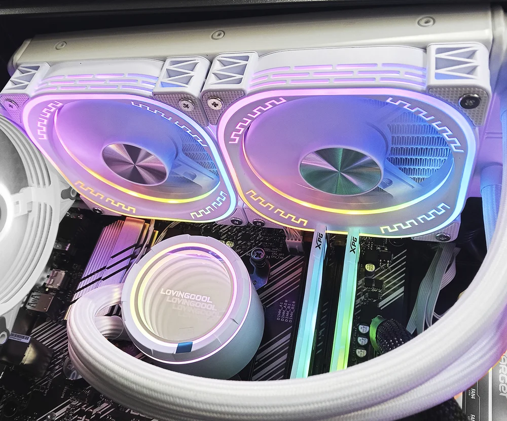 Walter Cooler ARGB Gamer Dual Fan Lovingcool Líquido 240mm Cor:branco 8