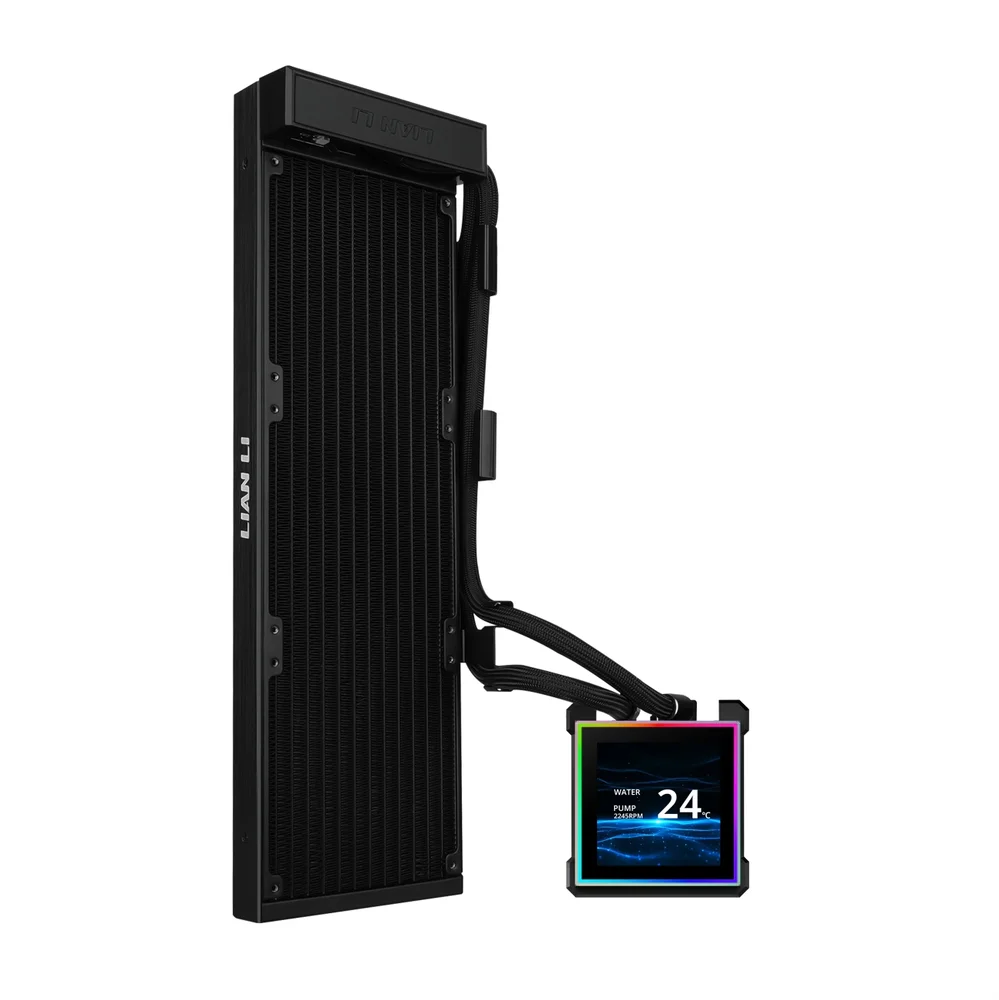 Imagem 5 de 5 do produto Water Cooler 360mm Lian Li Hydroshift Ii Lcd-s 360n, Display Lcd, S/ Fans, Black - Ghs2lcds36nb