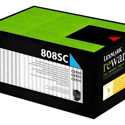 Toner Lexmark 808sc 80c8sc0 Ciano | Lexmark Cs310n Cx510dthe