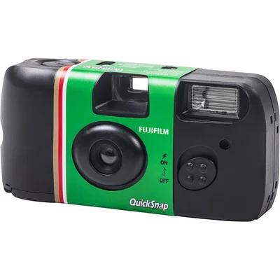 Câmera Descartável Fujifilm Quicksnap Flash 400 / 27 Poses Preto/verde