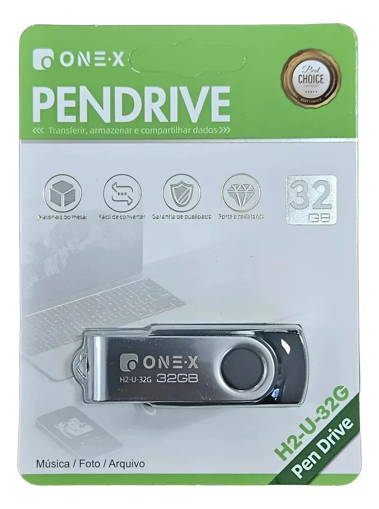 Imagem 3 de 4 do produto H2-u-32g Pendrive Onex  32gb Usb 3.0 Alta Velocidade