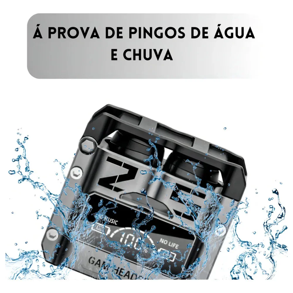 Fone Bluetooth M25 Sem Fio Gamer Caixa Powerbank LED 6