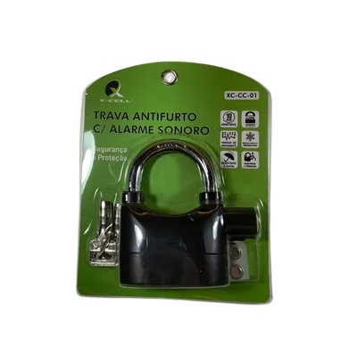 Cadeado Trava Antifurto Com Alarme Sonoro Xc-cc-01