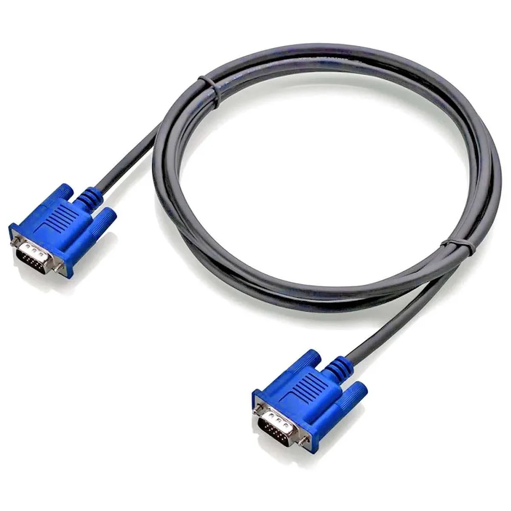 Imagem 2 de 3 do produto Cabo Vga Para Vga Macho 1,5 Metros 15 Pinos Cabo Vga Exbom