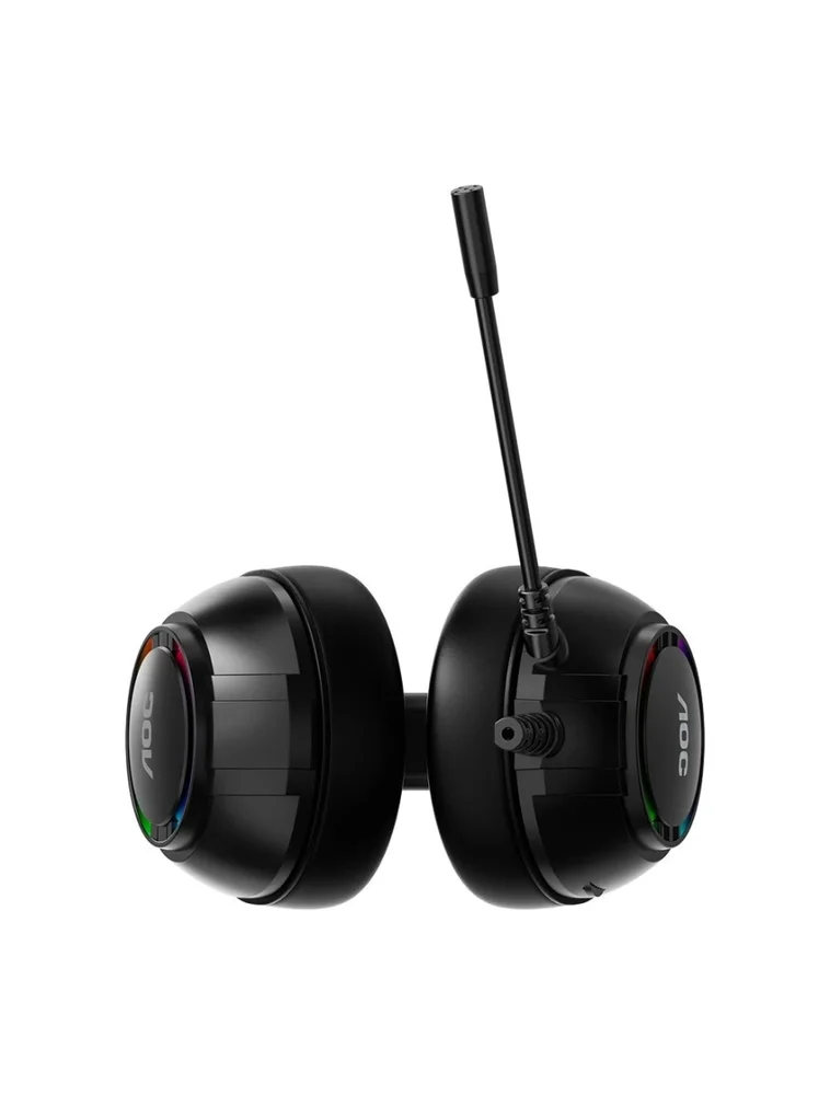 Headset Aoc RGB Gamer Com Microfone Preto Ac2510bk Headset Aoc RGB Gamer Com Microfone Preto Ac2510bk