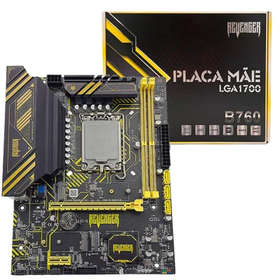 Placa Mãe Revenger G-b760, Socket Intel LGA 1700, Chipset B760,  Ddr4, M.2 Nvme, Usb 3.2, HDMI, Display Port - Micro Atx