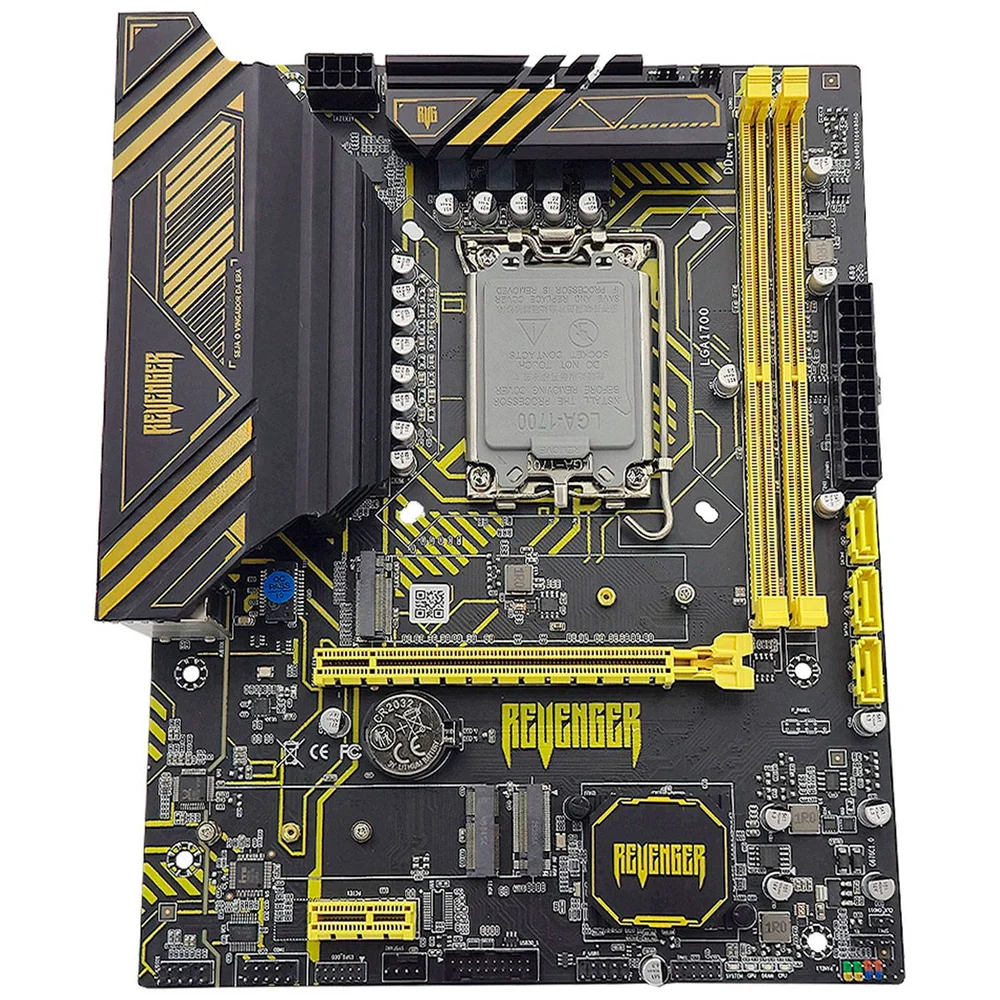 Placa Mãe Revenger G-b760, Socket Intel LGA 1700, Chipset B760,  Ddr4, M.2 Nvme, Usb 3.2, HDMI, Display Port - Micro Atx 6
