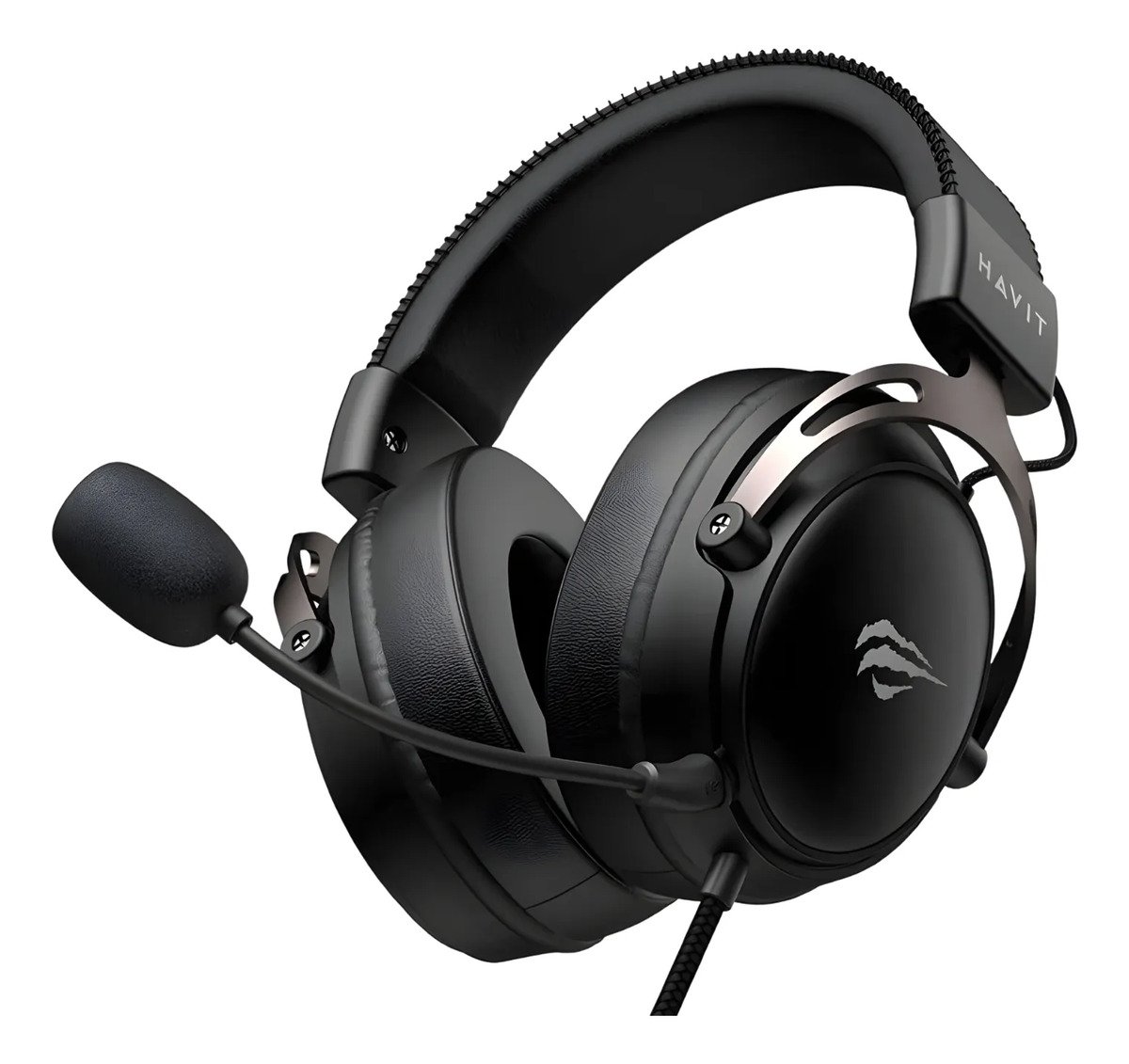 Fone Headset Gamer Havit H757d Drivers 53mm Graves Potentes Microfone Removível P3 Gamer