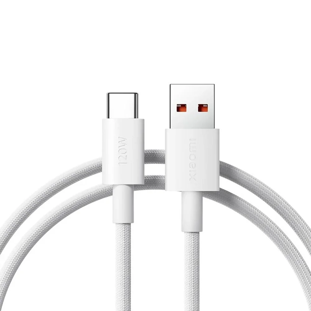 Imagem 2 de 2 do produto Cabo Trançado Usb-a P/ Usb-c Ultrarrápido 120w, 100cm Xiaomi