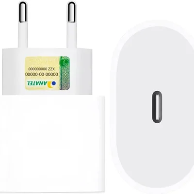 Fonte Turbo 30w Entrada Tipo C, Cor Aleatória Carregamento Super Rápido, Carregador Entrada Usb-c - Compátivel Com Todo Dispositivo E Cabo, Tecnologia