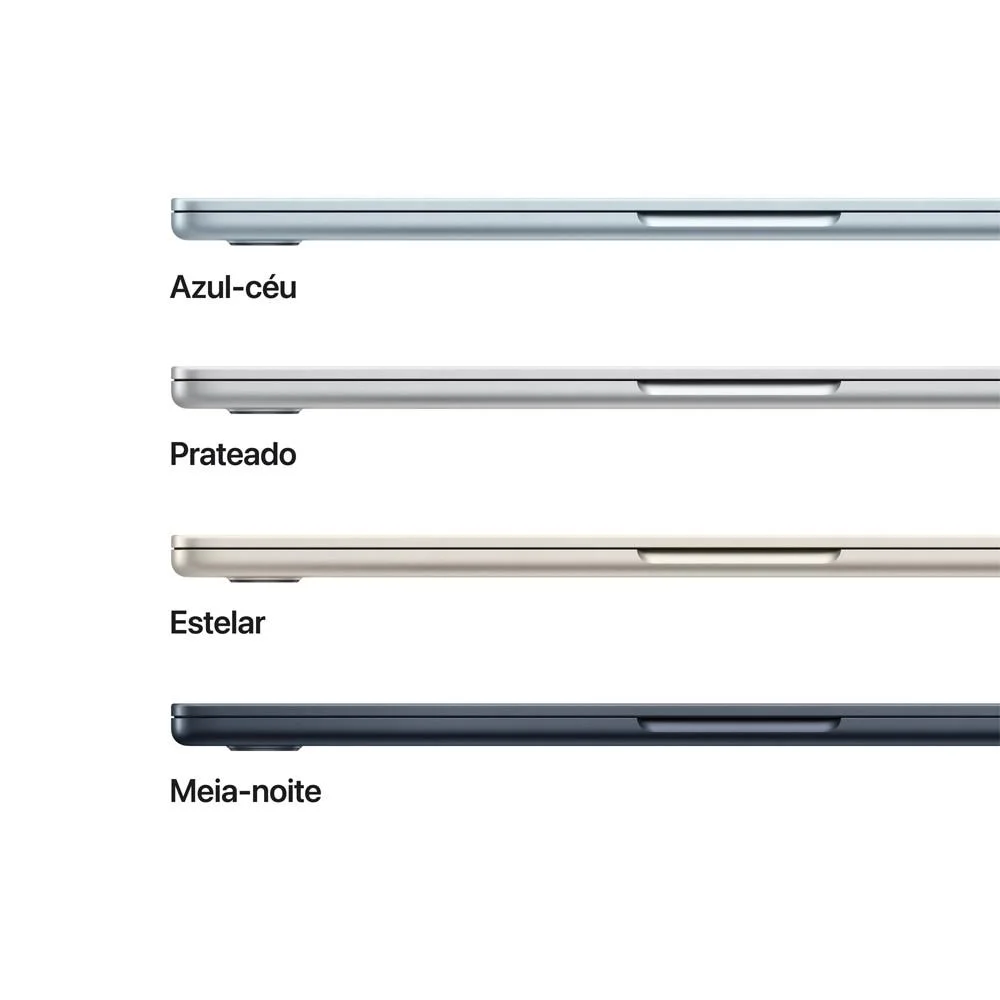 Macbook Air 13" M5, Cpu 10 Núcleos E Gpu 10 Núcleos, 24gb Ram, 1TB SSD - Prateado