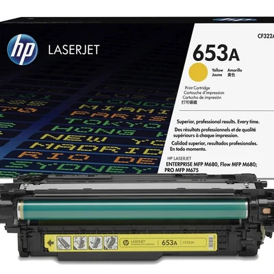 Toner Original HP | M651 M680 | Cf322a 653a | Amarelo