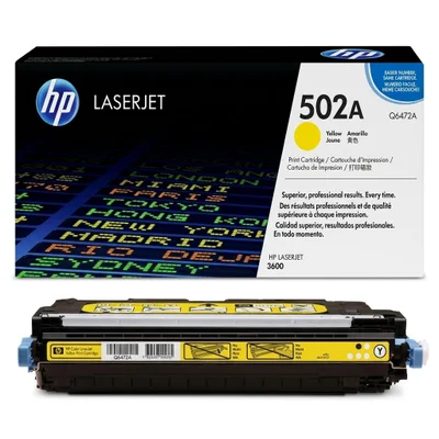 Toner Original HP | 3600n 3800dn Cp3505dn | Q6472a 502a | Amarelo