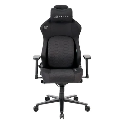 Cadeira Gamer E Escritório  Xt Racer Em Tecido Até 140kg Quantum - Preta