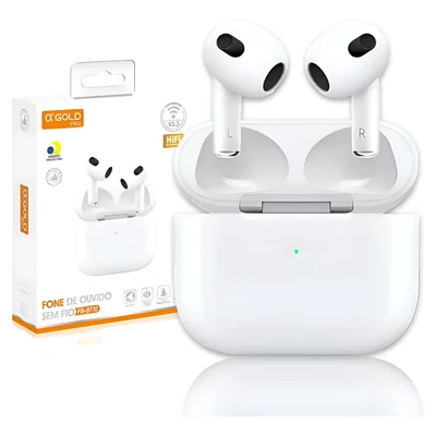 Fone De Ouvido Sem Fio Bluetooth Para Bluetooth 5.3 Branco