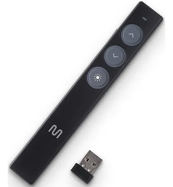 Passador De Slides Com Laser Apresentador Multimídia Wireless Usb Para Palestras Aulas Reuniões Controle Remoto