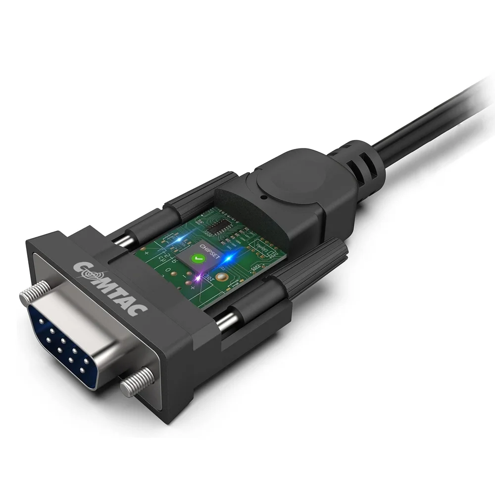 Imagem 5 de 5 do produto Conversor Usb-c Para Serial Rs232 Db9 Com Cabo 1,8 Metro Comtac 9464