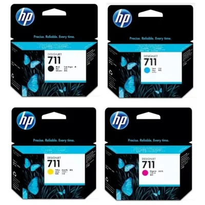 Cartucho De Tinta Hp 711 Kit Cz133a 4 Cores T120 T520 T130 Cq891a Cq890a Cq893a