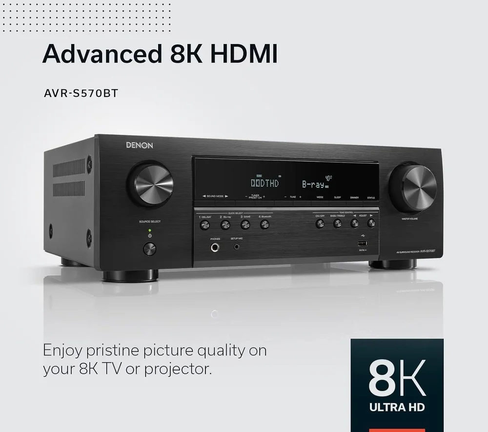 Imagem 4 de 4 do produto Amplificador Audio Alta Fidelidade Denon Avrs570 5.2 Canais