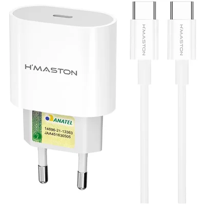 Carregador Turbo 30w Para Iphone 15 16 17 Plus Pro Max Tipoc Branco
