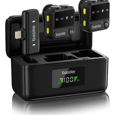 Microfone Lapela Duplo Magnética Para Iphone